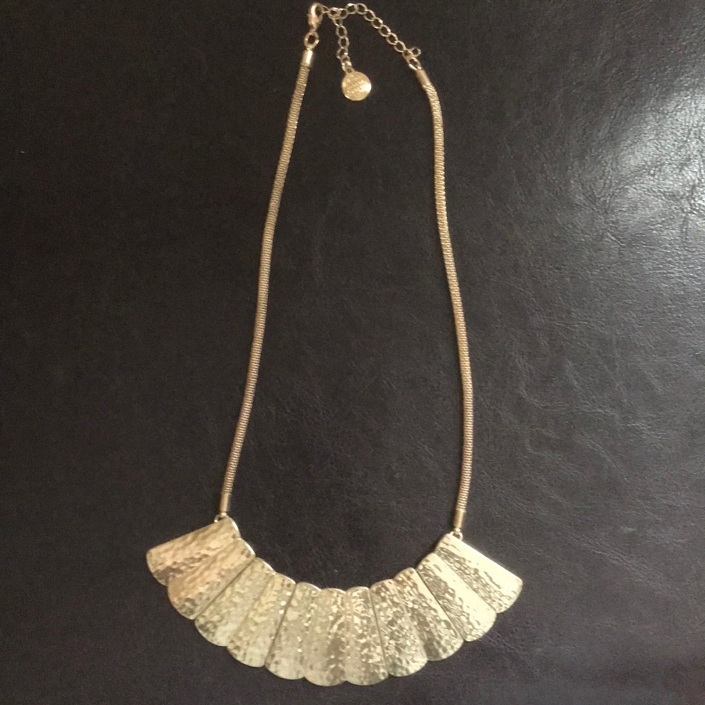 Gold statement necklace